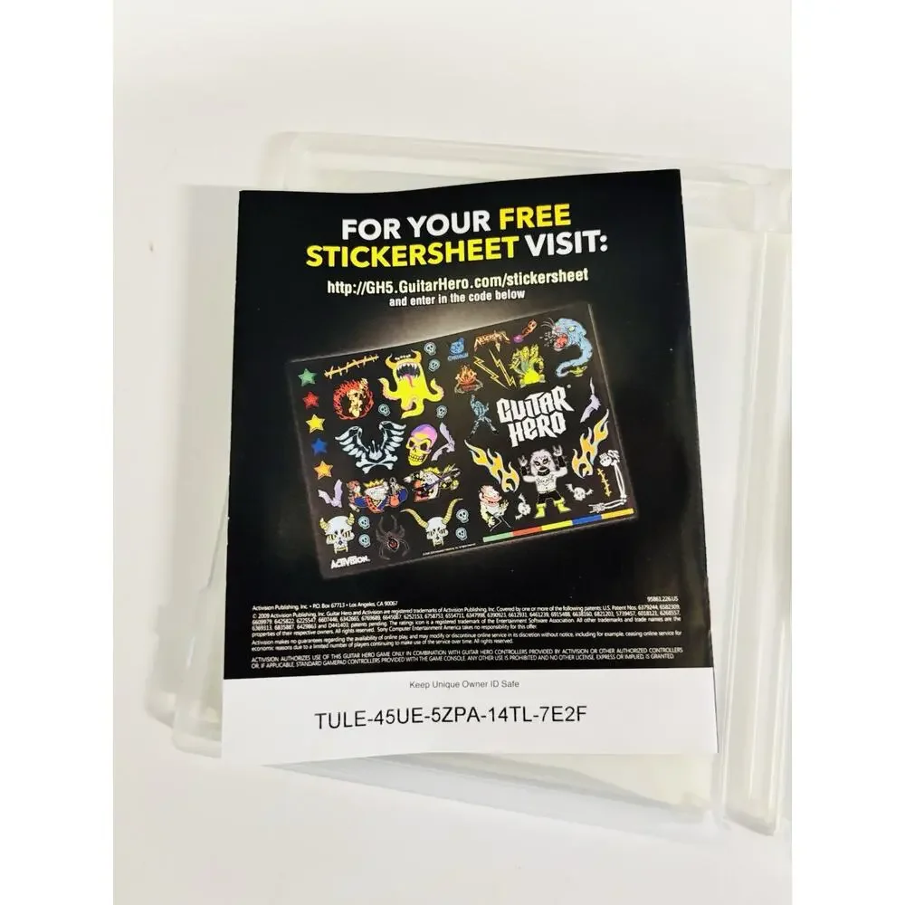 Guitar Hero 5 PS3 Sony PlayStation 3 (Activision, 2009) CIB Tested Works VG